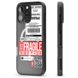 iPhone 16 Pro Max Shipping Label Black Impact Phone Case