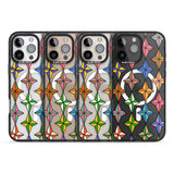 iPhone 16 Pro Max Multi Colour Stars Pattern Black Impact Phone Case