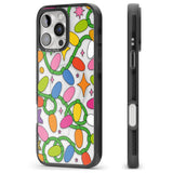 iPhone 16 Pro Max Festive Lights Pattern Black Impact Phone Case