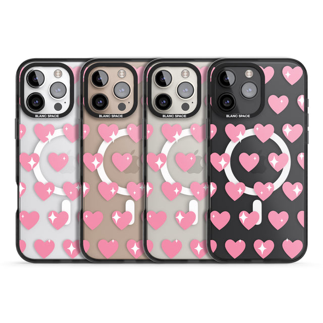 iPhone 16 Pro Max Sweet Hearts Black Impact Phone Case