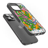 iPhone 16 Pro Max Psychedelic Jungle Dragon Black Impact Phone Case