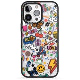 iPhone 16 Pro Max Electric Love Black Impact Phone Case