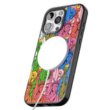 iPhone 16 Pro Max Multicolour Liberty Pattern Black Impact Phone Case