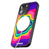 iPhone 16 Pro Max Strawberry Rainbow Black Impact Phone Case