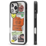 iPhone 16 Pro Max Kanji Signs Sticker Mix Black Impact Phone Case