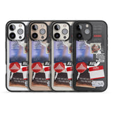 iPhone 16 Pro Max Red & Black Sticker Mix Black Impact Phone Case