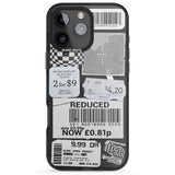 iPhone 16 Pro Max White Sticker Mix Black Impact Phone Case