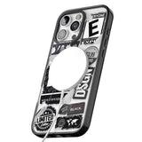 iPhone 16 Pro Max Black Sticker Mix Black Impact Phone Case