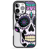 iPhone 16 Pro Max Violet Sugar Skull Black Impact Phone Case