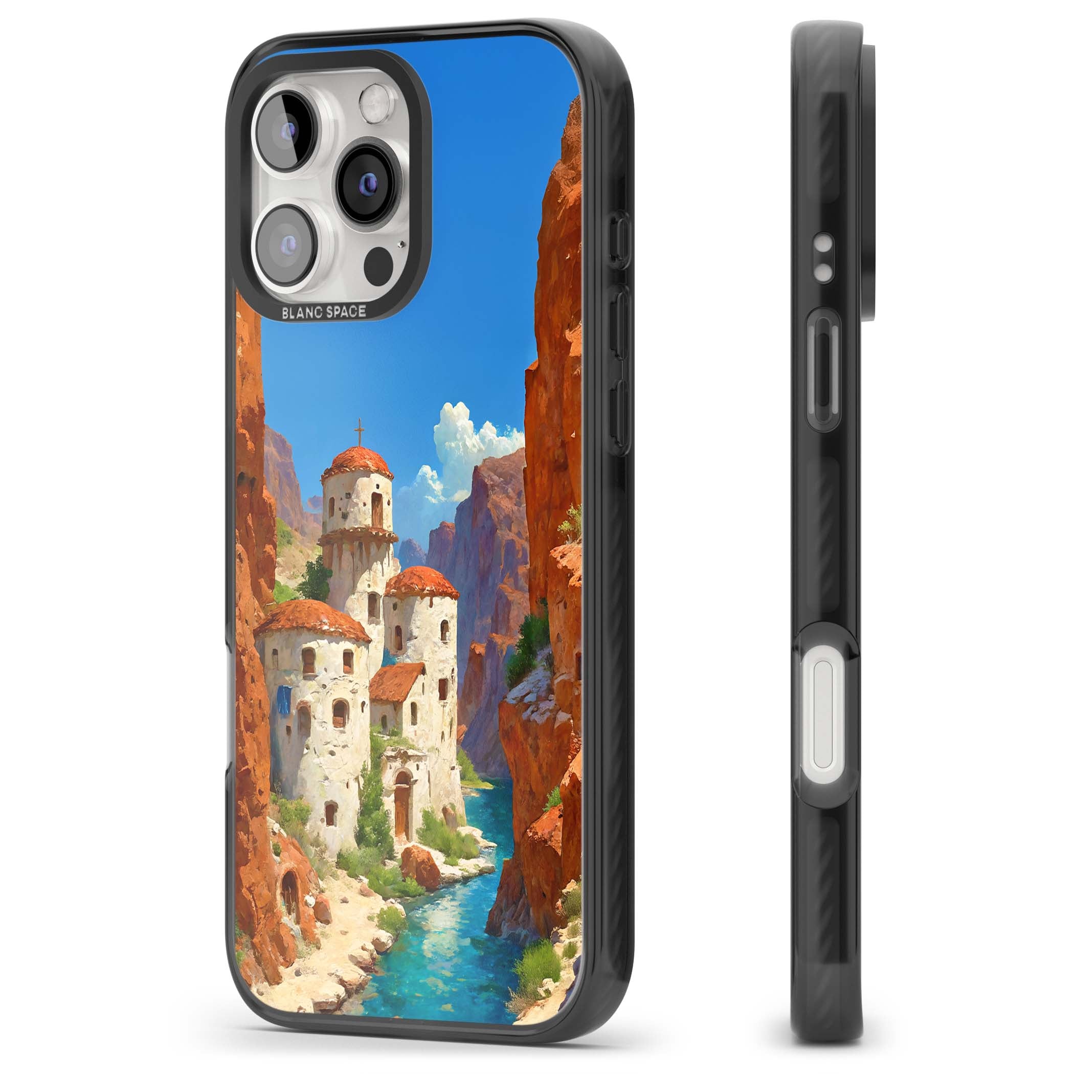Canyon Haven for her iPhone case | Black Impact Magsafe case for iPhone 16 Pro, iPhone 16 Pro Max