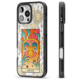 iPhone 16 Pro Max Celestial Zodiac - Aries Black Impact Phone Case + Magsafe