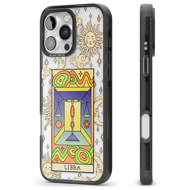 iPhone 16 Pro Max Celestial Zodiac - Libra Clear Impact Phone Case + Magsafe