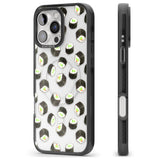 iPhone 16 Pro Max Maki Rolls Sushi Pattern Black Impact Phone Case