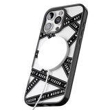 iPhone 16 Pro Max Caution Tape (Clear) Not a Morning Person Black Impact Phone Case