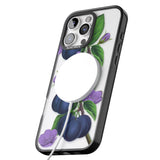 iPhone 16 Pro Max Vintage Painted Plums Black Impact Phone Case + Magsafe