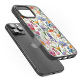 iPhone 16 Pro Max Vintage Wildflowers Black Impact Phone Case + Magsafe