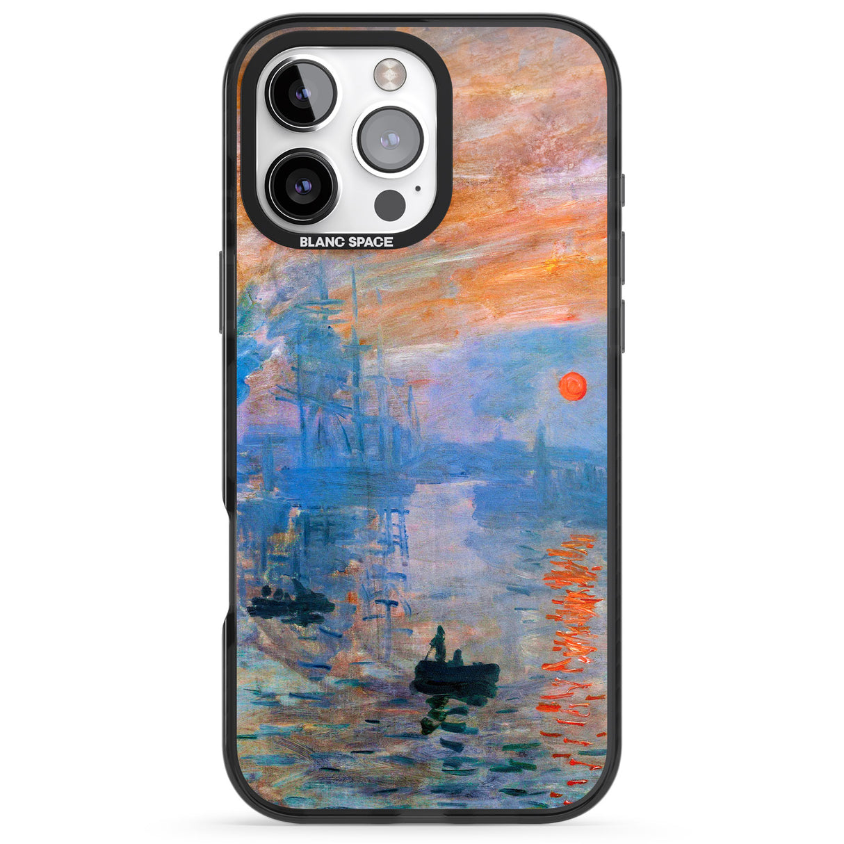 iPhone 16 Pro Max Sunset Harbor Black Impact Phone Case