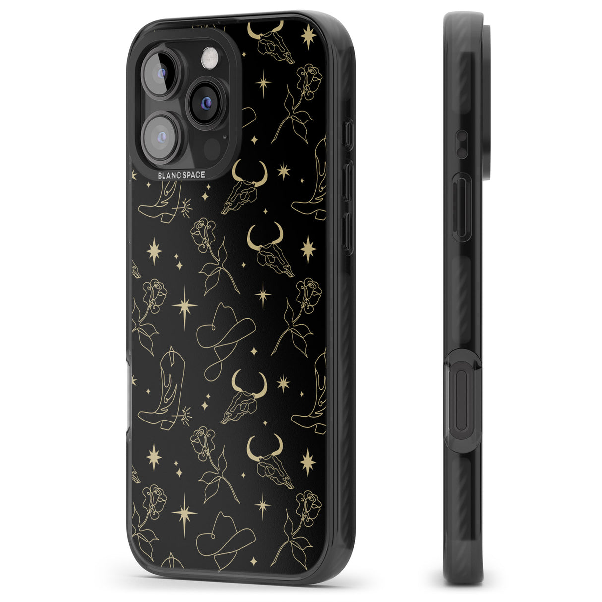 iPhone 16 Pro Max Celestial West Pattern Black Impact Phone Case