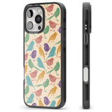 iPhone 16 Pro Max Colourful Feathered Friends Bird Black Impact Phone Case