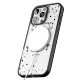 iPhone 16 Pro Max Gemini Emblem - Transparent Design Black Impact Phone Case