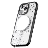 iPhone 16 Pro Max Pisces Emblem - Transparent Design Black Impact Phone Case