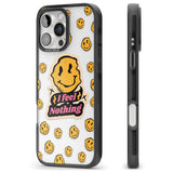 iPhone 16 Pro Max I feel nothing (Clear) Black Impact Phone Case