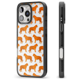 iPhone 16 Pro Max Tigers on Clear Pattern Black Impact Phone Case