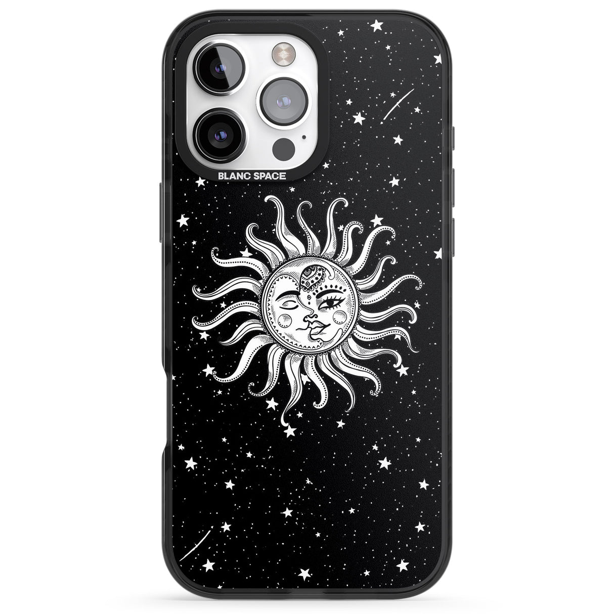 iPhone 16 Pro Max Mystic Sun Moon Black Impact Phone Case