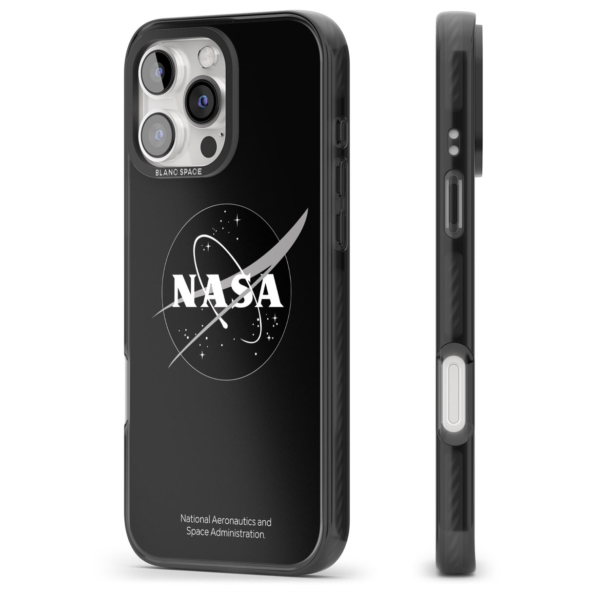 iPhone 16 Pro Max Dark NASA Meatball Black Impact Phone Case