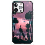 iPhone 16 Pro Max Palm Tree Sunset Photograph Black Impact Phone Case