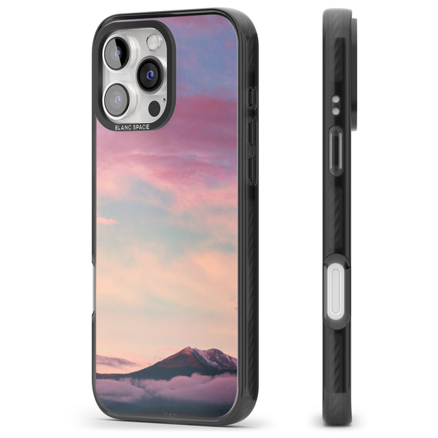 iPhone 16 Pro Max Cloudy Sunset Photograph Black Impact Phone Case