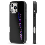 iPhone 16 Pro Max With All Your Heart Neon Sign Black Impact Phone Case