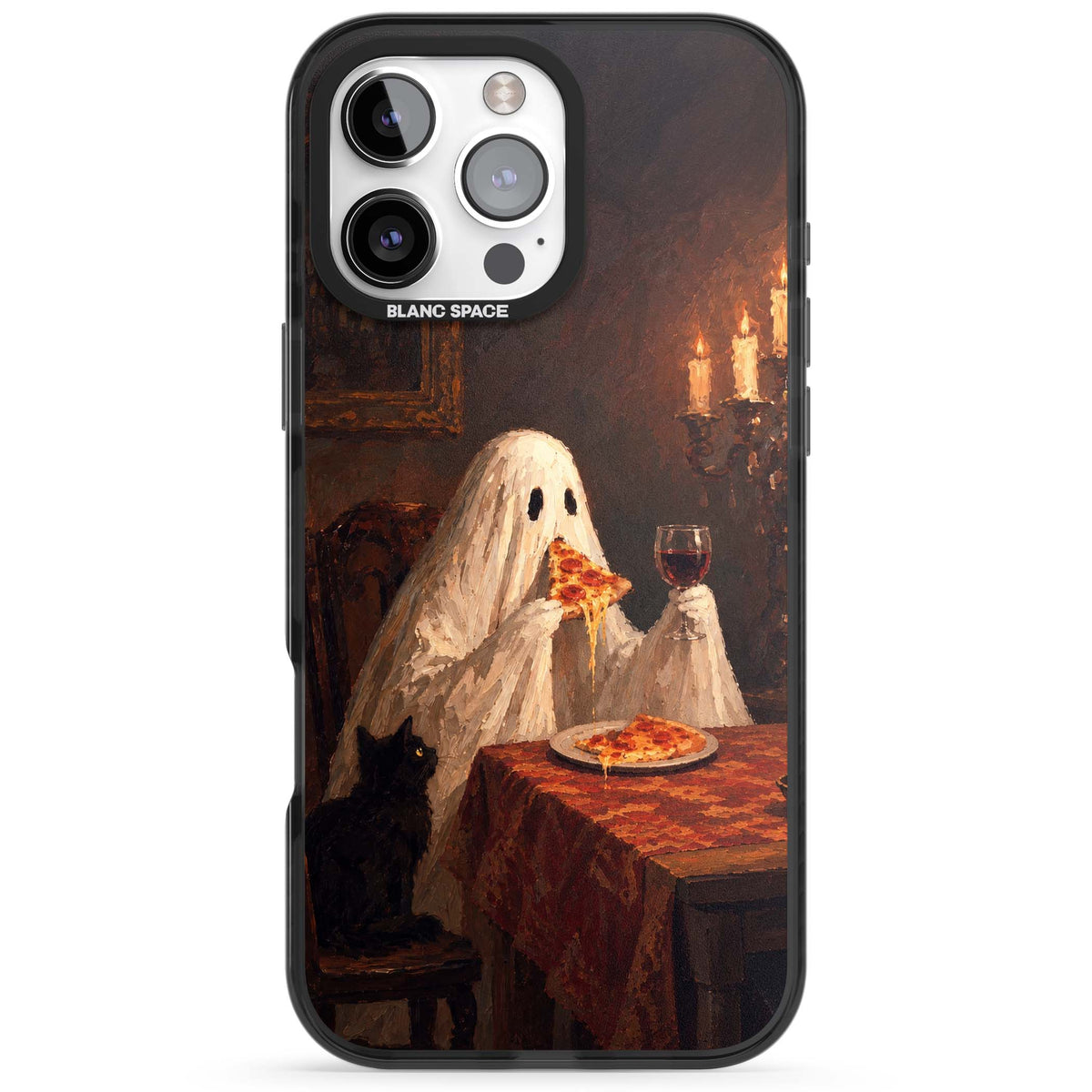 Lonely Night In art iPhone case | Black Impact case for iPhone 16 Pro, iPhone 16 Pro Max