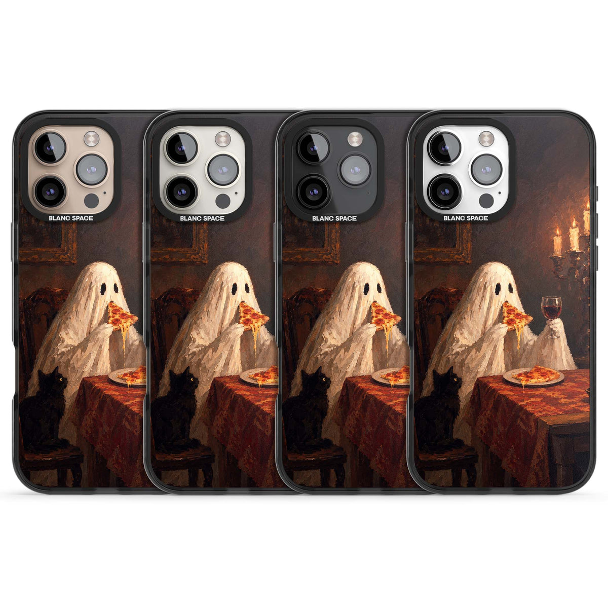 Lonely Night In art iPhone case | Black Impact case for iPhone 16 Pro, iPhone 16 Pro Max