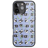 iPhone 16 Pro Max Panda Pattern Black Impact Phone Case