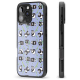 iPhone 16 Pro Max Panda Pattern Black Impact Phone Case