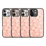 iPhone 16 Pro Max Paws & Hearts Pattern Black Impact Phone Case