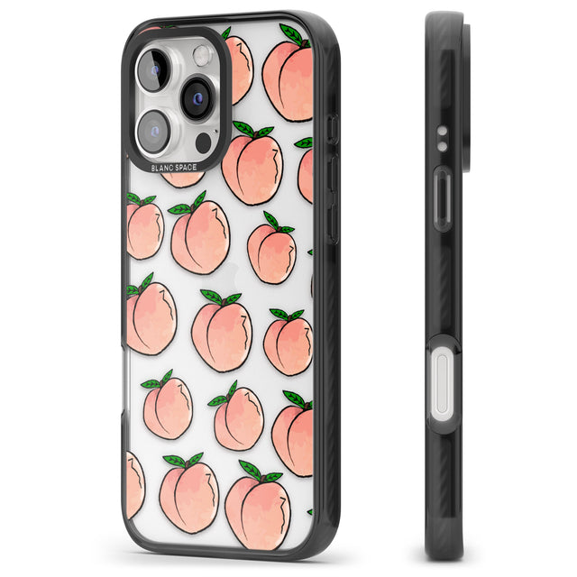 iPhone 16 Pro Max Life's a Peach Black Impact Phone Case