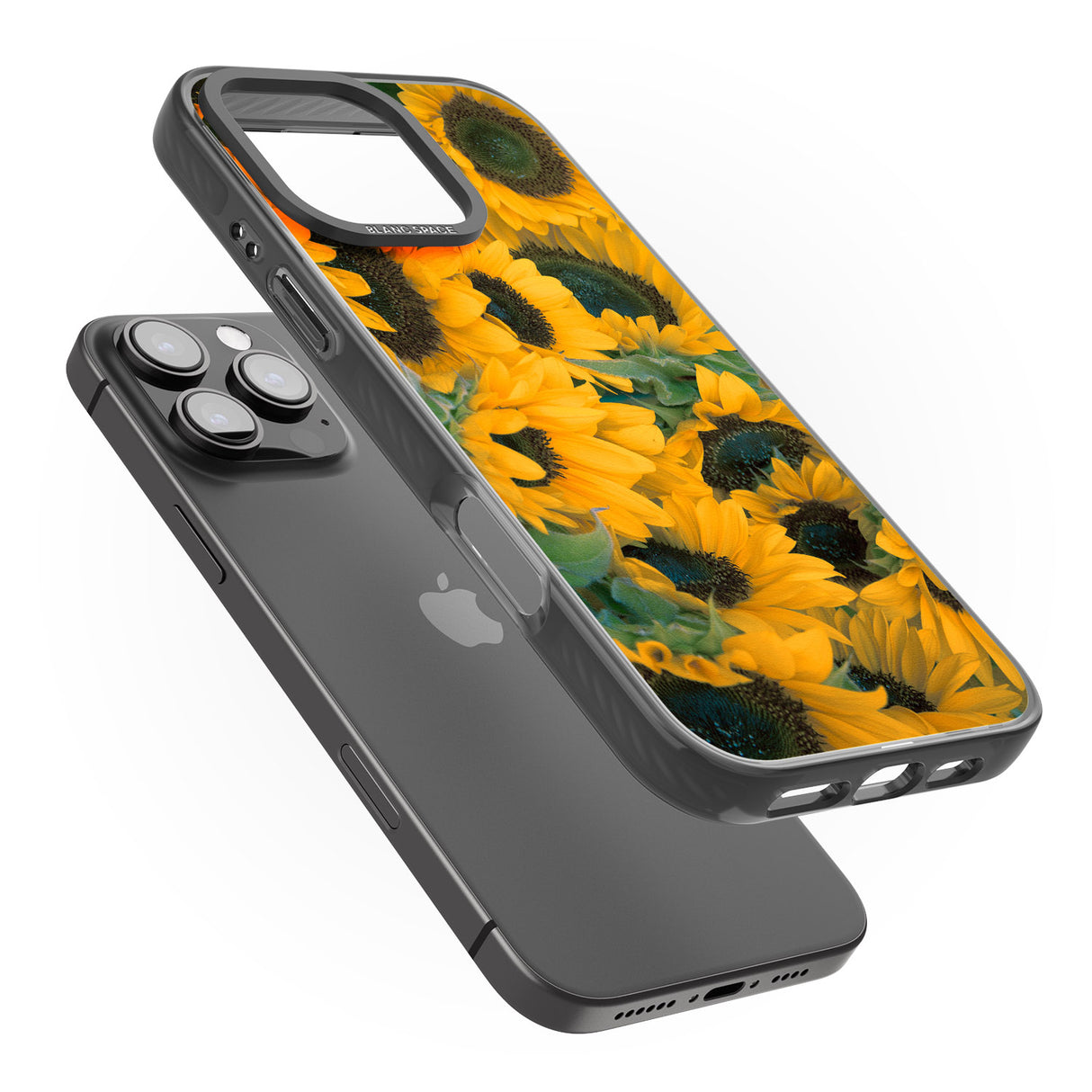 iPhone 16 Pro Max Sunflowers Black Impact Phone Case