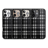 iPhone 16 Pro Max Divine Black Plaid Black Impact Phone Case