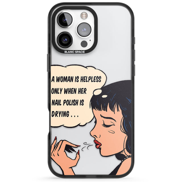 Drying Nails - Pop Art Black Impact Phone Case for iPhone 16 Pro, iPhone 16 Pro Max