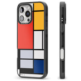 iPhone 16 Pro Max Piet Mondrian's Composition Black Impact Phone Case