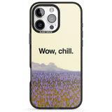 iPhone 16 Pro Max Wow, chill Black Impact Phone Case