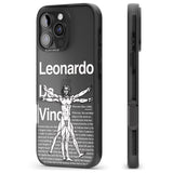 iPhone 16 Pro Max Vitruvian Man Black Impact Phone Case