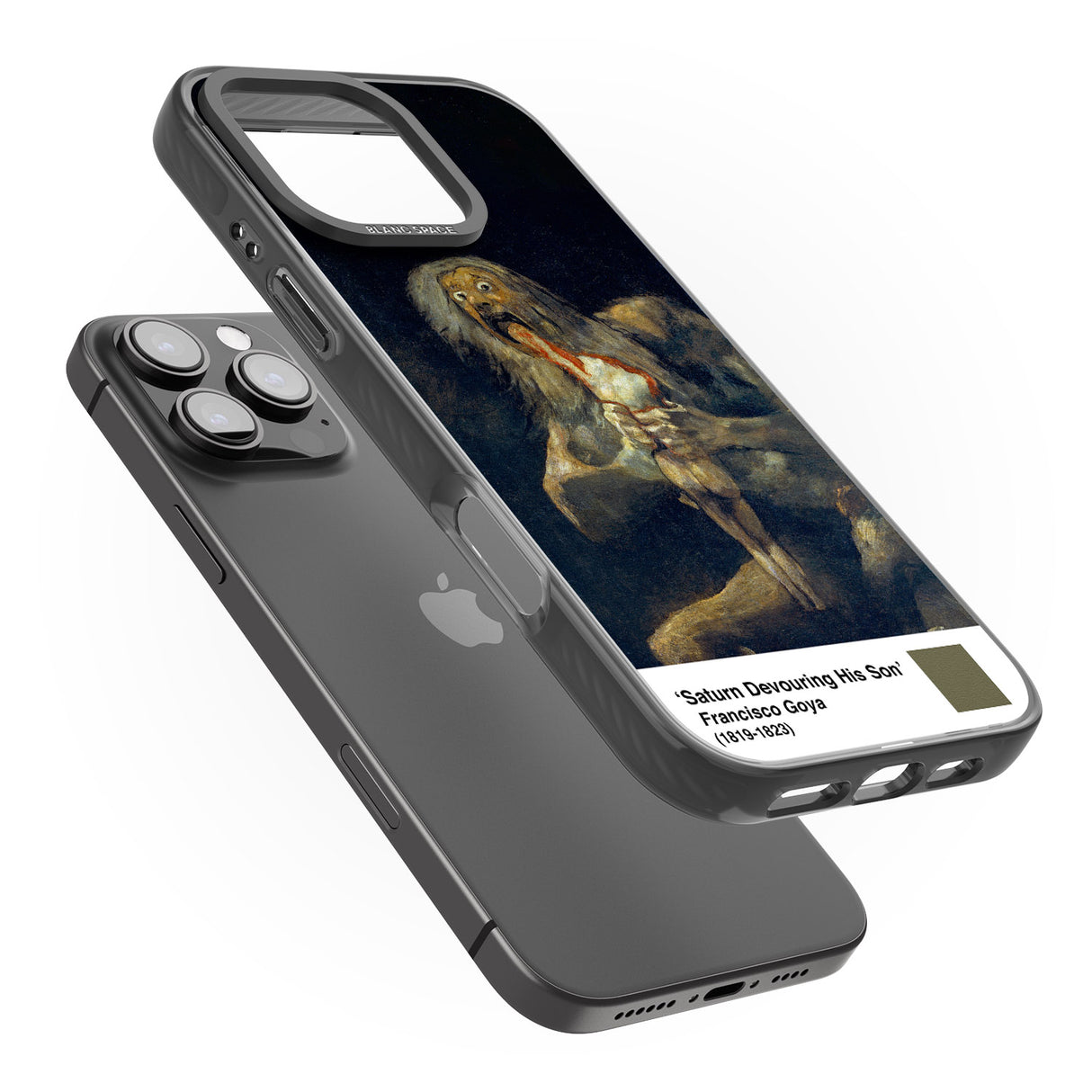 iPhone 16 Pro Max Saturn Devouring His Son Black Impact Phone Case