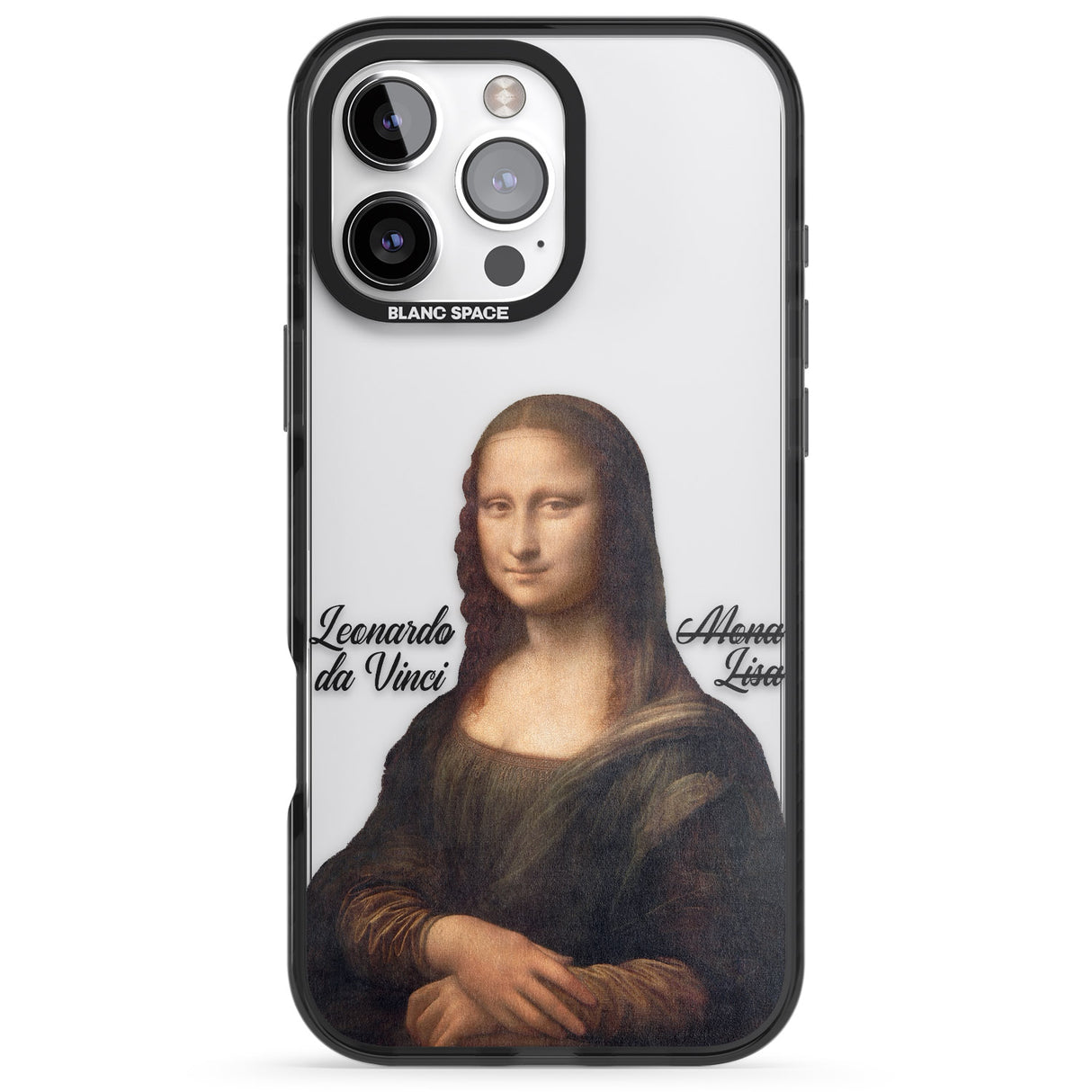 iPhone 16 Pro Max Mona Lisa Cutout Black Impact Phone Case