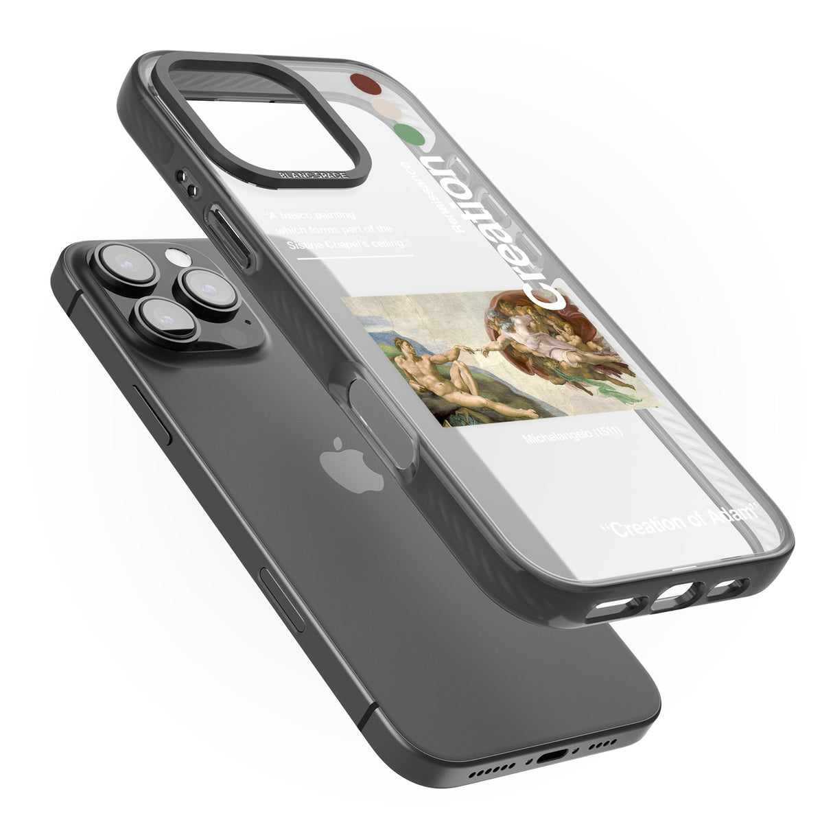 iPhone 16 Pro Max Creation of Adam - Michelangelo Black Impact Phone Case