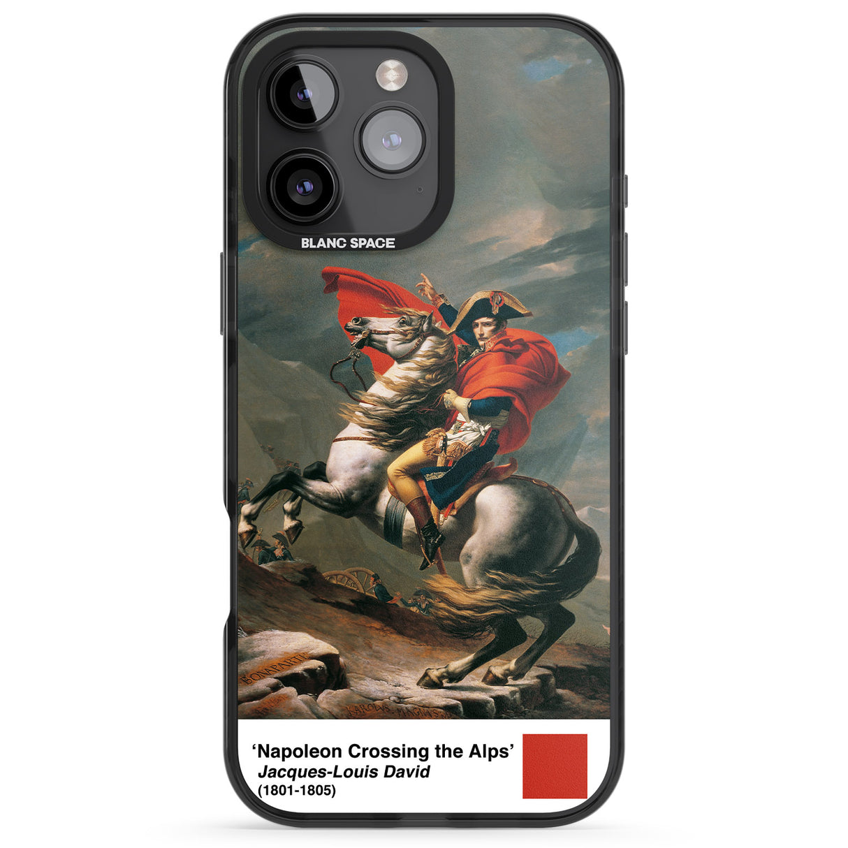 iPhone 16 Pro Max Napoleon Crossing the Alps Black Impact Phone Case