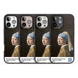 iPhone 16 Pro Max Girl with a Pearl Earring Black Impact Phone Case