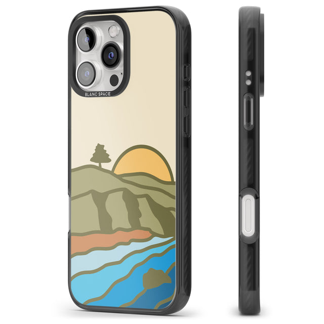 iPhone 16 Pro Max North Sunset Black Impact Phone Case